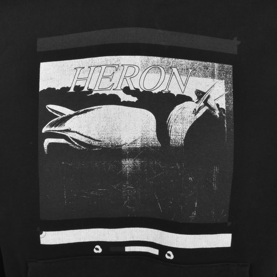 Heron Preston Misprinted Heron Hoodie Black | Mainline